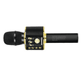 thumbnail image 4 of BONAOK Wireless Bluetooth Karaoke Microphone, 3-in-1 Portable Handheld Mic Speaker Party Machine for All Smartphones,Gifts for Kids Adults Q37 (Black Gold), 4 of 13