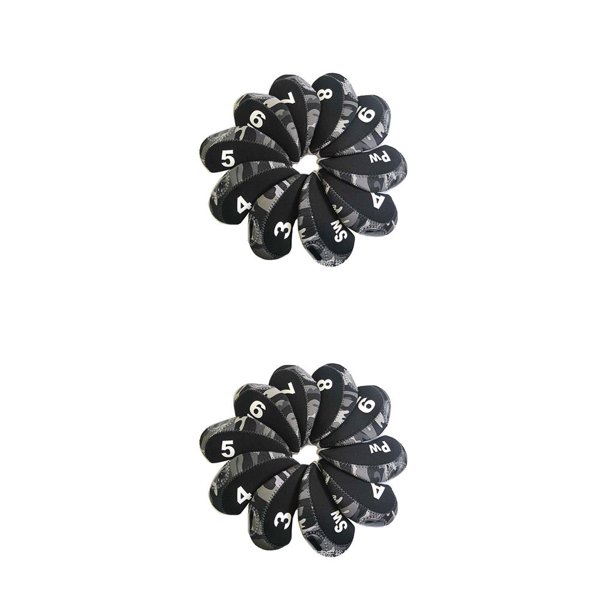 Soidarity 10 piezas de cubiertas de cabeza de Golf, cubierta de cabeza de buceo, repuestos deportivos, accesorios deportivos de camuflaje, 2Conjunto