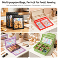 thumbnail image 6 of ACDANC 2026 New 100 Pcs Smell Proof Mylar Bags Holographic Packaging Bags,Resealable Odor Proof Bags Foil Pouch Ziplock Bags for Food Storage and Lipgloss,Jewelry,Eyelash(Black,3 * 4.7Inch), 6 of 6