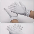 thumbnail image 5 of White Cotton Gloves Dry Hands, Soft Stretchy Working Gloves,for coins, Jewelry,Silver, Inspection Gloves for Women Men, 5 of 8