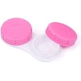 thumbnail image 5 of Estuche para lentillas, miniestuche para lentillas, bonito juego de viaje colorido con espejo, pinzas, frasco, rosa, 5 of 5