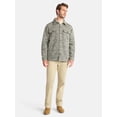 thumbnail image 2 of George Men's and Big Men's Knit Shacket with Microfleece Lining, Midweight, Sizes S-3XL, 2 of 5
