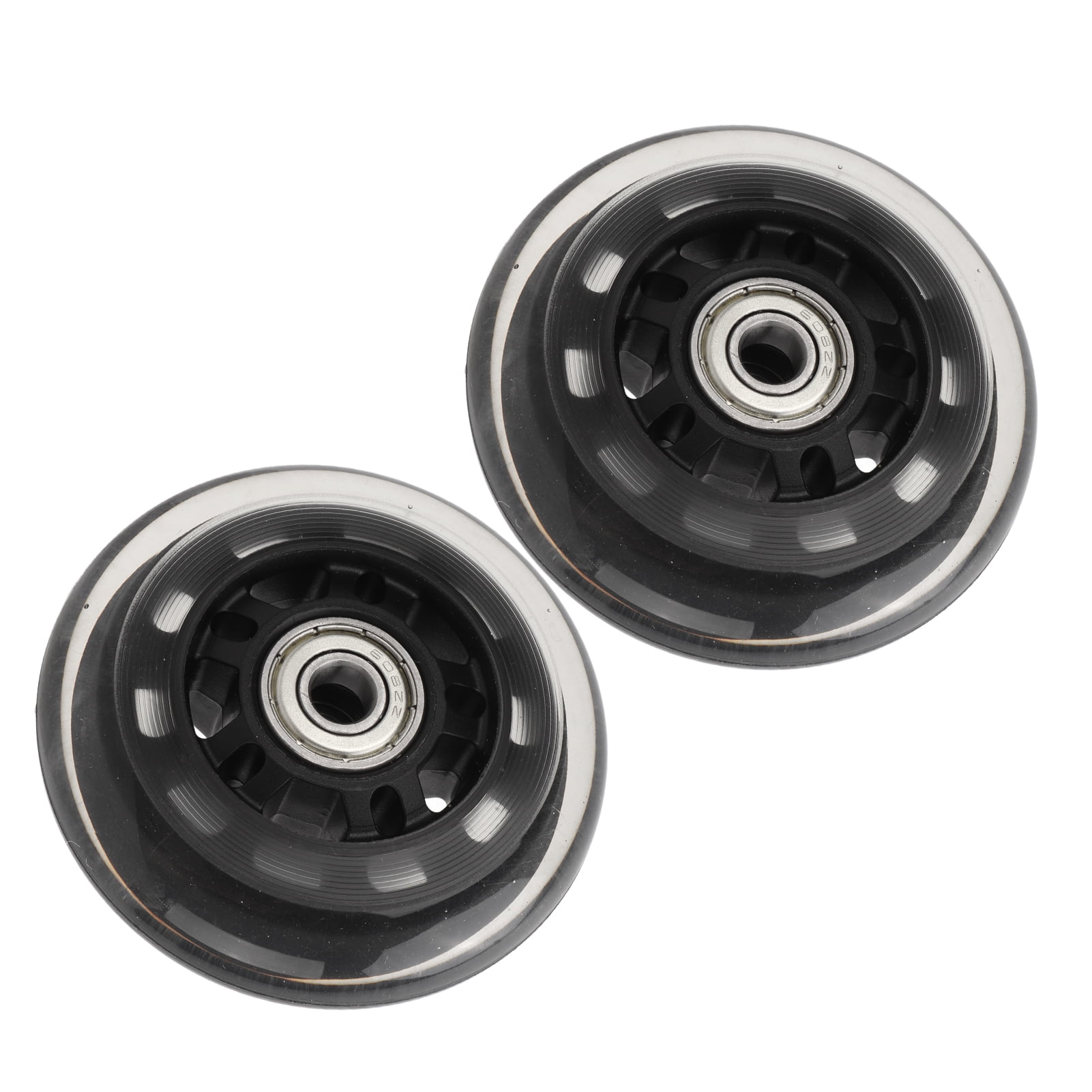 Skate Wheels, Carbon Steel 608 Bearing Low Friction PU Wheel Shock ...