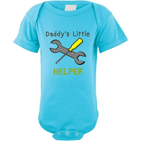 

Daddy S Little Helper Chill Baby Bodysuit One Piece Aqua Blue 6 Months