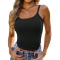 thumbnail image 5 of Women's Tank Tops Spaghetti Strap Square Neck Tops Summer Slim Fit Basic Sleeveless Shirts Cute Trendy Going Out Tops, 5 of 5