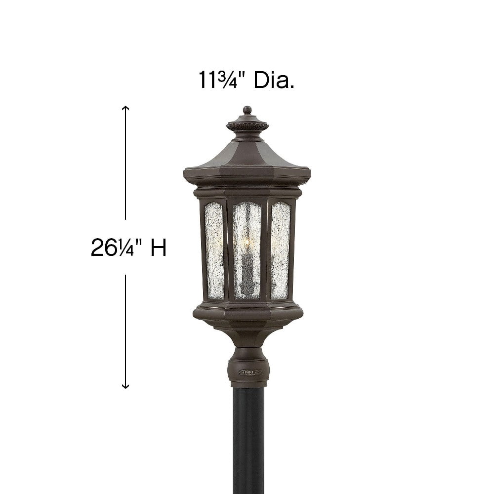4 Light Large Outdoor Low Voltage Post Top or Pier Mount Lantern in Traditional Style 11.75 inches Wide By 26.25 inches High-Museum Black Finish-E26