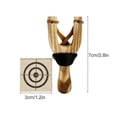 thumbnail image 4 of Outdoor Hunting Slings Catapult Wooden Handle Slings Game Shooting Target Set, 4 of 5