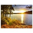 thumbnail image 1 of Designart Beautiful View of Sunset over Lake Canvas Wall Art, 1 of 4