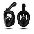 thumbnail image 1 of (Black-S-M)Snorkel Mask Anti Fog Full Face Swimming Diving Scuba Goggle Anti Leak Protector, 1 of 5