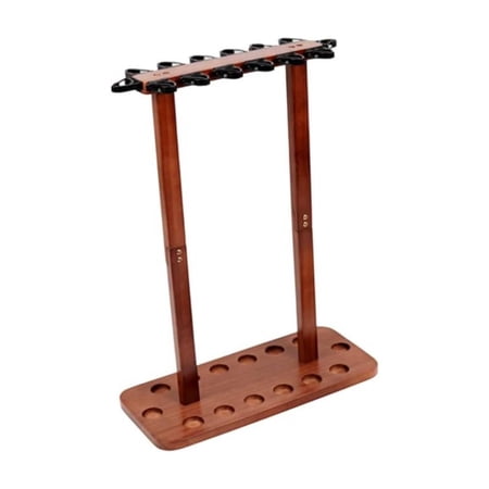 EHJRE Wooden Fishing Rod Rack Solid Wood Freestanding Fishing Rod Storage Space-Saving