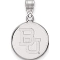 thumbnail image 1 of 10K White Gold 10Kw Logoart Baylor University Medium Disc Pendant (22 X 15) Made In United States 1w042bu, 1 of 5