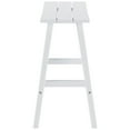 thumbnail image 5 of Florence Outdoor 29" HDPE Plastic Saddle Seat Barstool White (Set of 2), 5 of 11