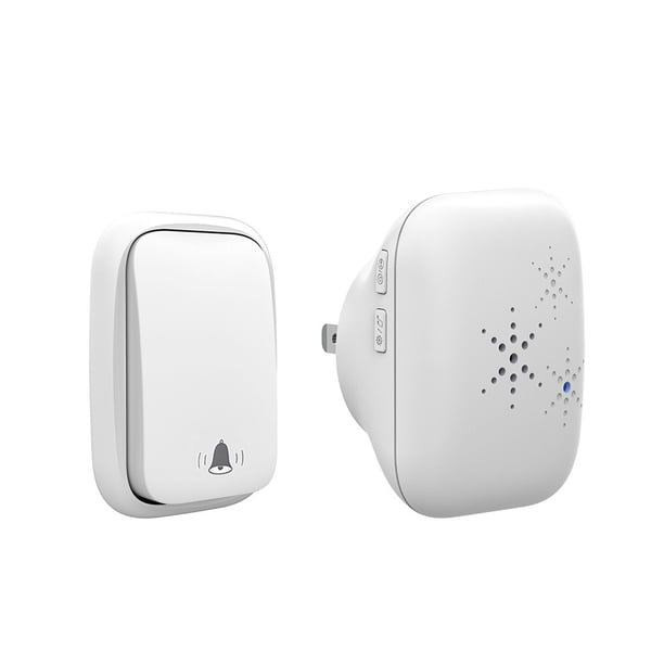 Timbre Inalámbrico de larga distancia de 150M, 38 canciones, minitimbre inalámbrico para exteriores, timbre de puerta IP44 UE para aula y hogar
