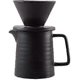 thumbnail image 1 of 500ml pour coffee maker set, premium ceramic v60 dripper and decanter, 1-2 cup home filter coffee maker (black) 26s, 1 of 5