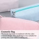 thumbnail image 4 of Bolsa de maquillaje, bolsa de viaje, neceser, organizador, bolsa de cosméticos con cremallera, color rosa, 4 of 5