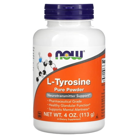 NOW Foods L-Tyrosine Neurotransmitter Support, 4 Oz