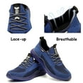 thumbnail image 4 of SUYSTEX Steel Toe Shoes for Men Lightweight Work Shoes Construction Industrial Work Tennis Shoes Safety Shoes Comfortable Steel Toe Sneakers for Men Women, 4 of 5