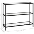 thumbnail image 4 of vidaXL Shelf Transparent 100x36x90 cm Tempered Glass, 4 of 4