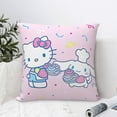 thumbnail image 6 of Hello Kitty Pillow Cover, Square Throw Pillow Cases For Couch Sofa Bed Living Room,Home Decorative, 20"X20", 6 of 9