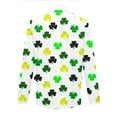 thumbnail image 6 of Levmjia Men's Suit Jacket Corduroy Blazer St. Patrick's Day Green Shamrocks Print Single - Breasted Pocket Stretch S - 4XL Formal Casual Party Outfit, 6 of 8