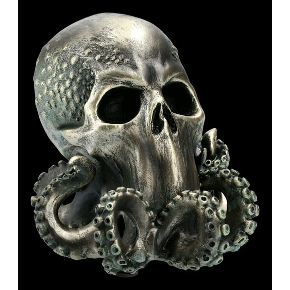 Pacific Giftware Cthulhu Skull Collectible Figurine Antique Bronze Finish 6 Inch Tall