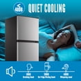 thumbnail image 6 of WANAI 5.0 Cu.ft Mini Refrigerator with Freezer 7 Settings Temp Adjustable Large Compact Fridge Silver, 6 of 10