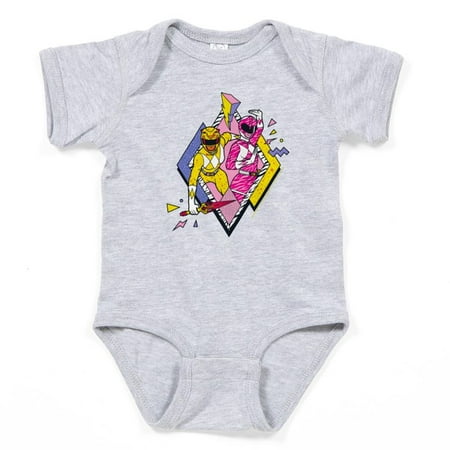 

CafePress - Power Rangers Yellow Ranger And Pink - Cute Infant Bodysuit Baby Romper - Size Newborn - 24 Months