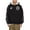 Black, variant on Mens Hoodie Sweatshirt Soft Full Zip Front Adjustable Drawstring Hood and Sweaters for Men,Orange,6XL