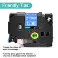 thumbnail image 2 of NineLeaf 3 Pack Compatible for Brother P-touch TZe-545 TZe545 TZ-545 TZ545 18mm 3/4'' White on Blue Laminated TZe TZ Label Tape 0.7" x 26.2ft, 2 of 7