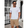 thumbnail image 4 of Pinspark Mens Lounge Sweat Shorts, 7" Casual Elastic Waist Gym Workout Shorts with Drawstring, 4 of 7