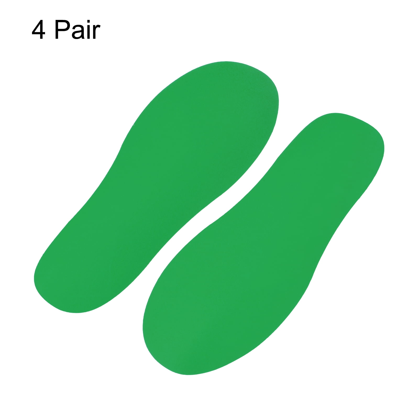 Unique Bargains Durable Footprint Sticker Shoes Floor Decal Sign Green 11x4.3"