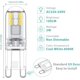 thumbnail image 2 of G9 LED Bulbs 1.5W Equivalent to 20W Halogen Cool White Light 6000K, AC 220-240V, Non Dimmable, Mini Incandescent Bulb, Flicker Free, Pack of 10, 2 of 4