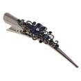 thumbnail image 4 of Pinzas de pelo de cristal de metal Hugo para mujer Azul, 4 of 7