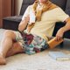 thumbnail image 5 of Fotbe Beautiful Red Train Hot Air Balloon Pantalones Cortos de Pijama para Hombre, Ropa de Dormir, Pantalones de Pijama Cortos para Hombre-Medium, 5 of 6