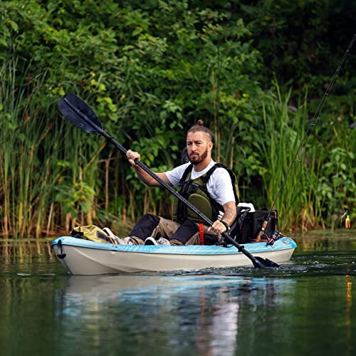Pelican Poseidon Angler Fishing Lightweight Kayak Paddle + Onyx Kayak  Fishing Life Jacket