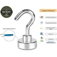 thumbnail image 3 of 10 Pc Heilwiy Magnetic Hooks, 10kg+ Strong Magnet With Fridge Hook, Heavy Duty Ceiling, 3 of 5