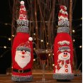 thumbnail image 2 of 2pcs Christmas Wine Bottle Covers Santa Snowman Christmas Party Holiday Dinner Table Decoration, 2 of 4