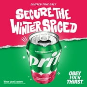Sprite Winter Spiced Cranberry Soda Pop, 12 fl oz, 12 Pack Cans