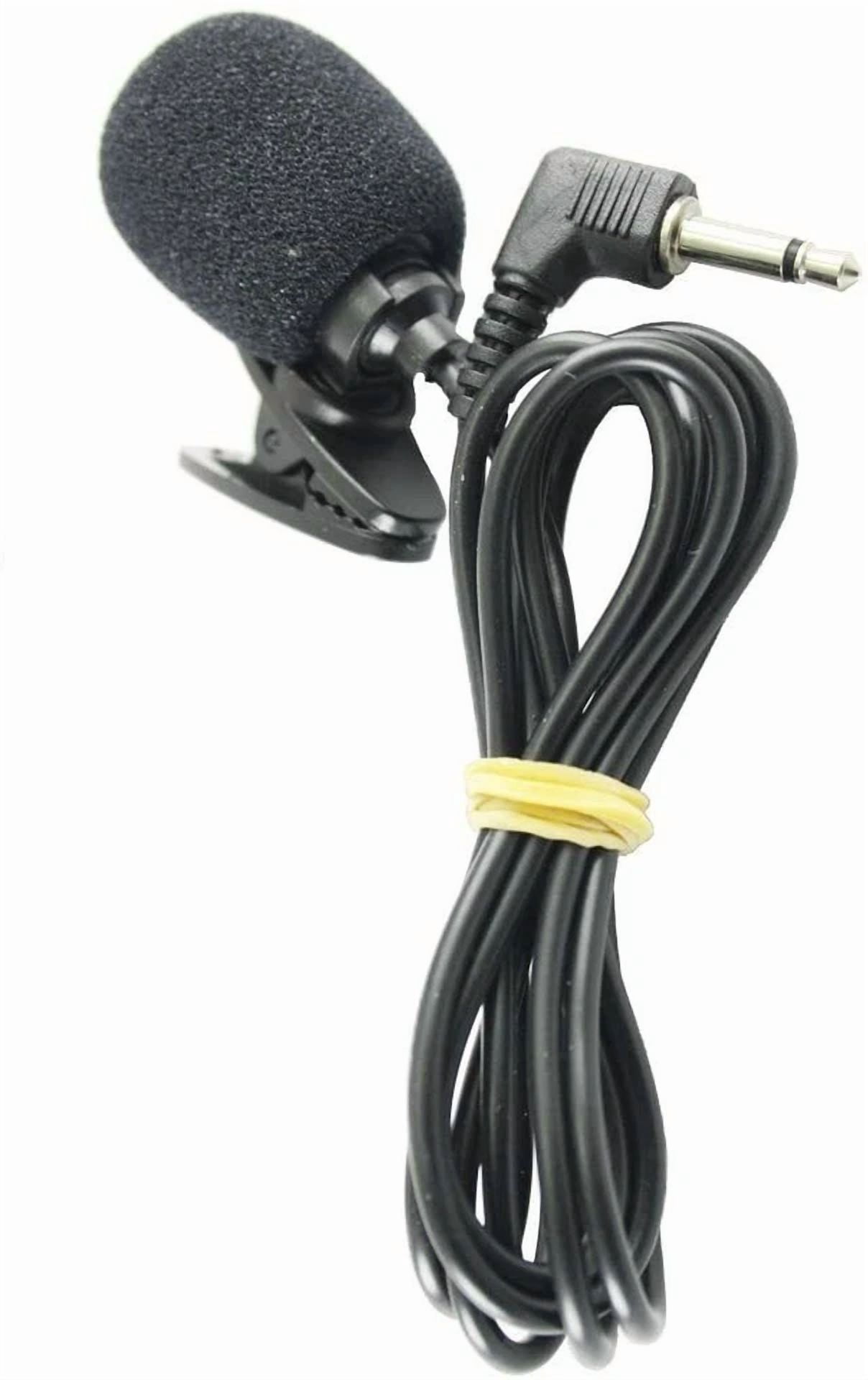 RHEA- 5X Exmax Mini Lapel Mic Tie Clip-On 1/8” 3.5Mm Jack Condenser Collar Microphone