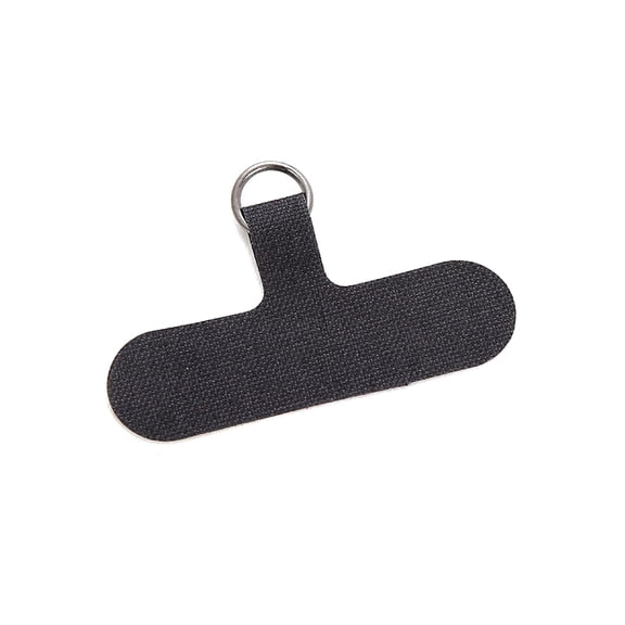 32 pc PVC Mobile Phone Lanyard Patch Phone Strap Connector Replacement Part Tether Tab for Cell Phone Safety Black 6x3cm