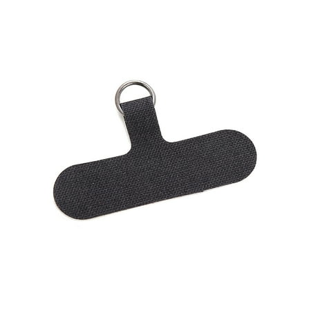 32 pc PVC Mobile Phone Lanyard Patch Phone Strap Connector Replacement Part Tether Tab for Cell Phone Safety Black 6x3cm