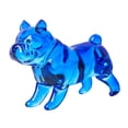 thumbnail image 2 of Estatua de bulldog francés, estatua de animal, arte coleccionable moderno, artesanía, decoración del hogar, perro azul, 2 of 9