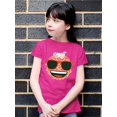 thumbnail image 2 of Hibiscus Tropical Smile Face Graphic T-shirt, 2 of 4