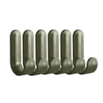 thumbnail image 2 of Adhesive Hooks, Heavy Duty Utility Wall Key for Decorative Holder Rack Self Towels, Hats, Shower, Kitchen, Living Room, Office (6 Pcs/Green) 0.66x2.36", 2 of 7
