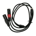thumbnail image 2 of Type C To 2 XLR Power Amplifier Sound Cable, Type C To XLR Male Sound Cable Nylon  for Phone 1m / 3.3ft,2m / 6.6ft, 2 of 7