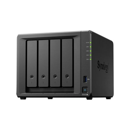 Synology Disk Station DS425  - NAS server - 4 bays - SATA 6Gb/s - HDD - RAID JBOD, 0, 1, 5, 6, 10 - RAM 2 GB - Gigabit Ethernet / 2.5 Gigabit Ethernet - iSCSI support