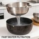 thumbnail image 2 of Large Stainless Steel Colander with Handle - Fine Mesh Strainer for Draining Pasta, Rice, Juice, Flour, and Cooking Oil - Kitchen Sieve for Washing Fruits & Vegetables, 2 of 7