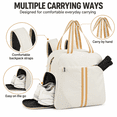thumbnail image 6 of Pickleball Tote Bag for Women with Shoe Compartment, Fits 2 Paddles,PB01, 6 of 7