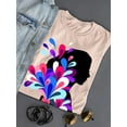 thumbnail image 3 of Colorful Profiled Woman T-Shirt Women -Image by Shutterstock, Female Large, 3 of 4