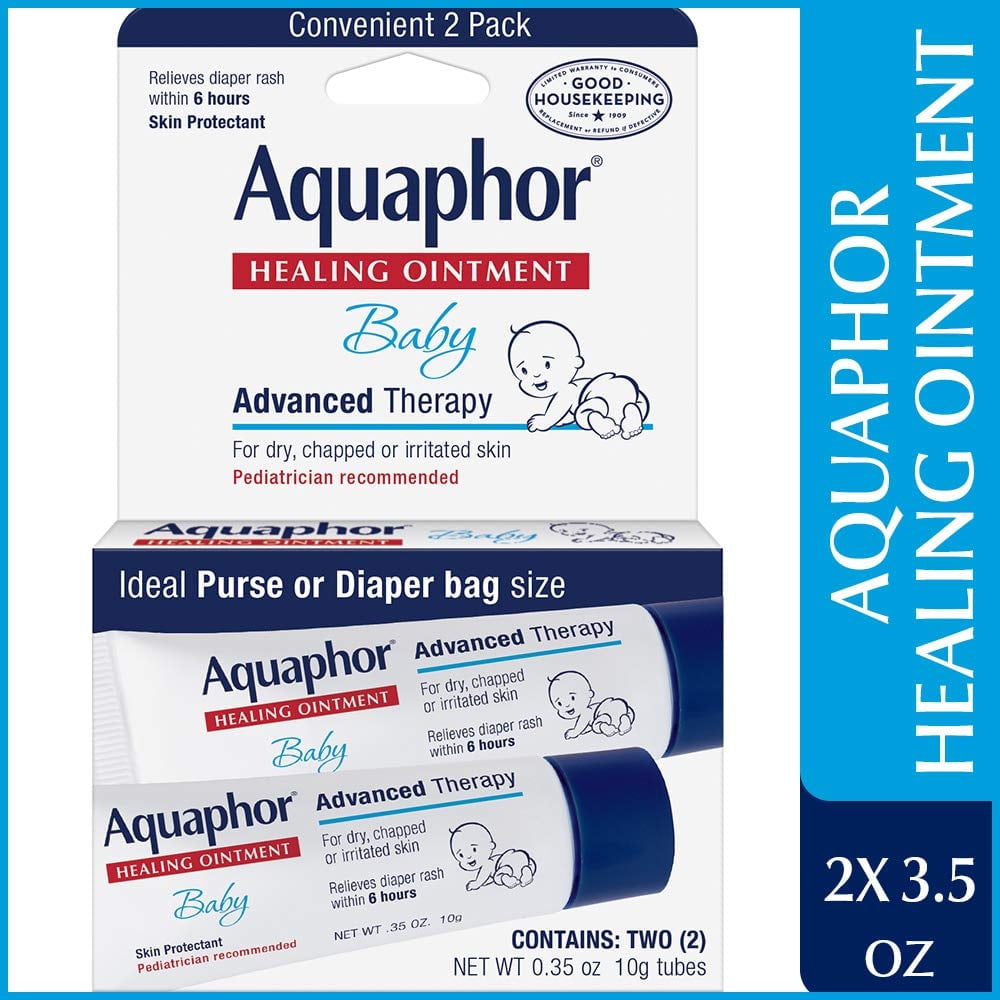 Aquaphor Baby Healing Ointment, Advanced Therapy Two Tubes - 0.35 oz